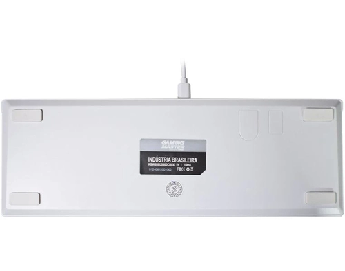 k様 Teclado Gamer Mecânico SPECTRA FURY White KBW88 - K-MEX