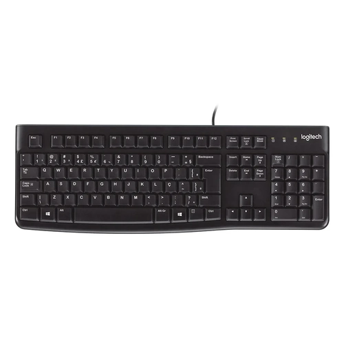 Teclado Logitech K120 Preto USB 920-004423-C