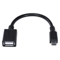 Adaptador OTG Micro USB Macho x USB Fêmea Pcyes Preto - Pamup15
