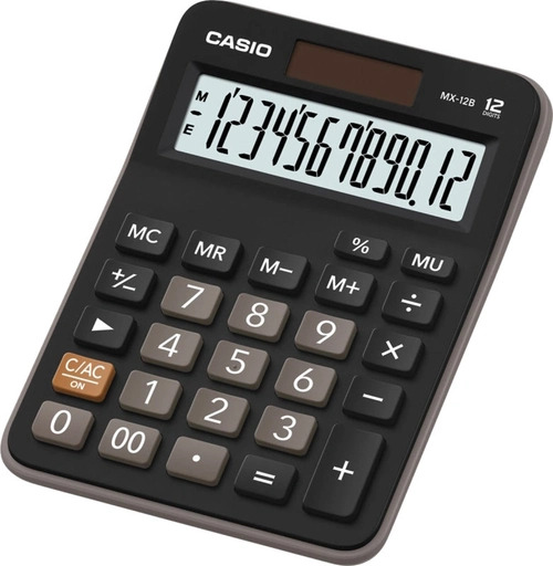 Calculadora de Mesa Casio Preta - Mx-12b-w4-dc