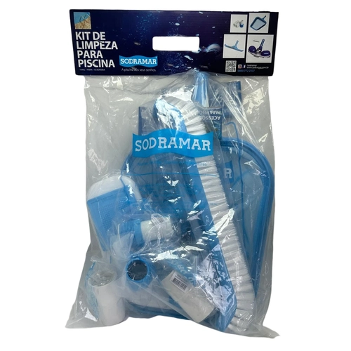 KIT LIMPEZA PARA PISCINA DE FIBRA E ALVENARIA