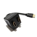 Adaptador Duplicador 1 Hdmi Macho P/ 2 Hdmi Fêmea