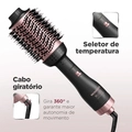 Escova Secadora Mondial Es-14 Bivolt Preto/rose