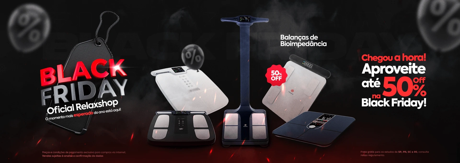 Balança Bioimpedância com até 50% desocnto