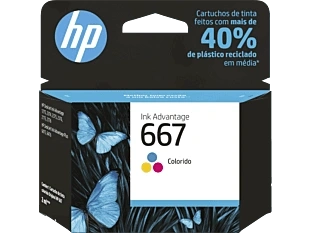 Cartucho de Tinta HP 667 Colorido, Advantage Original - 3YM78AL