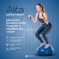 Meia Bola Suíça Pilates Yoga Step com Alça EssenceFit