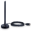 Antena Digital Hdtv Cabo Com 2,5 Metros Conector f Macho Vhf/uhf/fm/hdtv/4k Dtv-100p