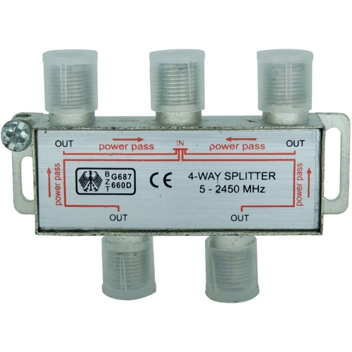 Divisor Alta 5-2450mhz 4 Saidas - Pacote Com 5 Unidades