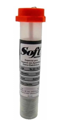 Tubetes De Solda 63x37 Fio Resinoso 0,5 Mm 11g