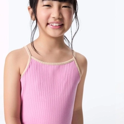 Regata Em Ribana Canelada Hering Feminina - Rosa