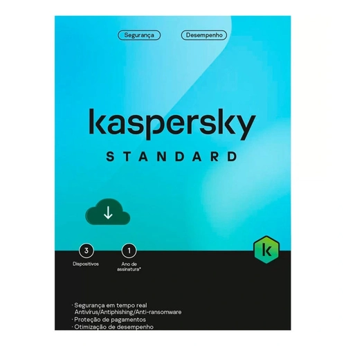 Antivírus Kaspersky Standard 3 Dispositivos 12 Meses Esd - Kl1041kdcfs