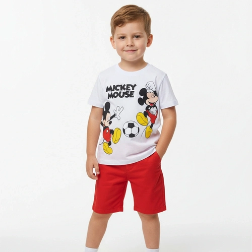 Camiseta Manga Curta By Gus Mickey Mouse Masculina - Branca