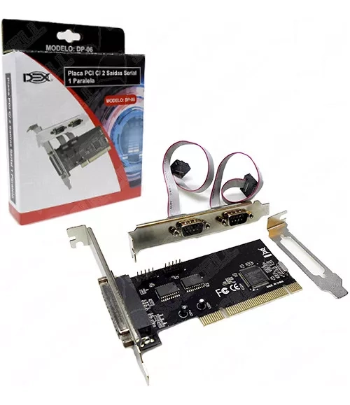 Placa Pci c/ 2 Portas Serial e 1 Porta paralela Dp-06 - Dex