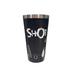 Copo Sleeck 473ml Revolver e Glock Desmontada - Preto (Glück)