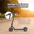 Patinete Elétrico Foston Scooter S09 Pro 2025 Pneu Maciço - Cor Preto