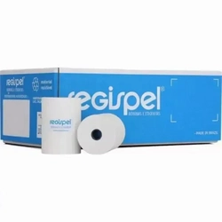 Bobina 80mm x 30m 1v R-50 s/impressão T12 - Regispel