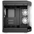 Gabinete Gamer Liketec Unreal Dark Black Cube Design Mid Tower Vidro Temperado