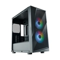 Gabinete Cooler Master Cmp 320 Micro-atx Lateral de Vidro 2 Fans Argb 120mm Preto    Cp320-kgnn-s00