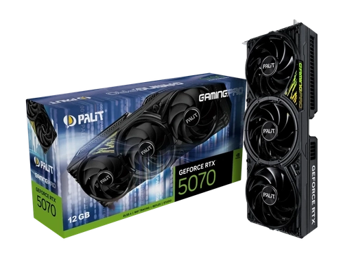 Placa de Video 12gb Rtx5070 Palit Gaming Pro OC - Ne75070019k9-gb2050a