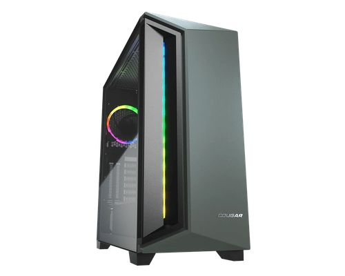 Gabinete Gamer Cougar DarkBlader X7 Midnight Green, Mid Tower, Vidro Temperado, 1x Fan - 385UM30-0005