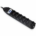 Filtro de Linha 6 Tomadas Linear 1 Metro Preto Wi221