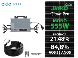 Gerador De Energia Solar Nep Micro Inversor Solo 8 Módulos Romagnole Nep Microinversor Gf 6,66kwp Jinko Tiger Pro Mono 555w Nep 2kw 2mppt Mono