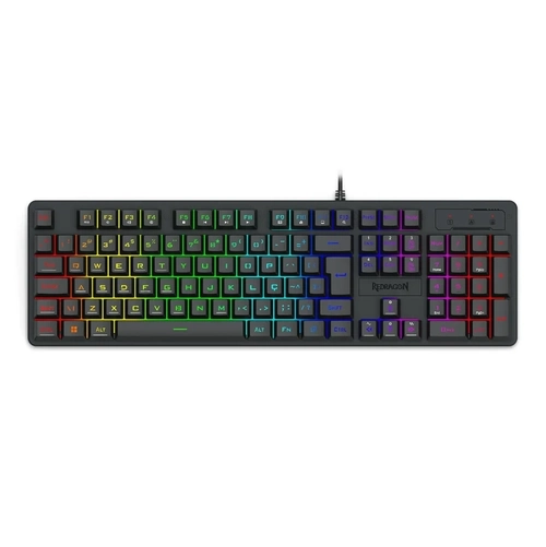 Teclado Redragon Netherbane Rainbow Preto - K521-r