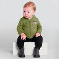 Conjunto Moletom Bebê Jaqueta e Calça Cachorrinho Verde Brandili - Masculino