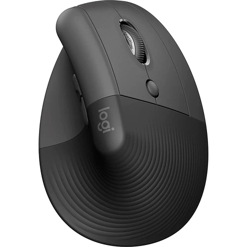 Mouse Logitech Lift, DPI 4.000, 6 botões, Ergonômico, Preto, Sem Fio- 910-006497