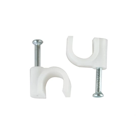 Fixa Fio Evus C-107 Rg59 5mm Branco 100un.