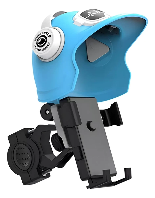 Suporte Cel. P/ Moto Ou Bicicleta C/ Proteção Ref. Or-sp10 Azul