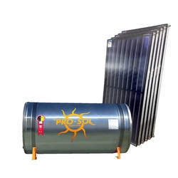 Kit Aquecimento Solar - 1.000 Litros - Baixa Pressão -  Reservatório INOX 304L - PRO-SOL
