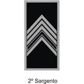 Divisa de Gola 2° Sargento (Emborrachado) PM