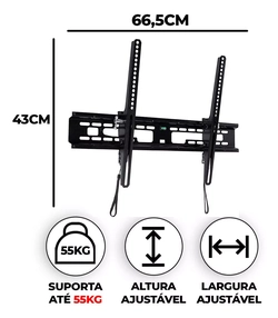 Suporte Multivisão HD-599-L de parede para TV/Monitor de 32 até 75 preto