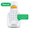 Ramal P/ Telefone Sem Fio Digital C/ Identificador de Chamadas Ts 3111 Branco 4123001