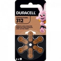 Pilha Auditiva 312 Duracell cartela Com 6 Unid.