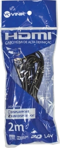 Cabo Mini Displayport 1.1 x Hdmi 1.4v Vinik 2 Metros - Hmdp-2