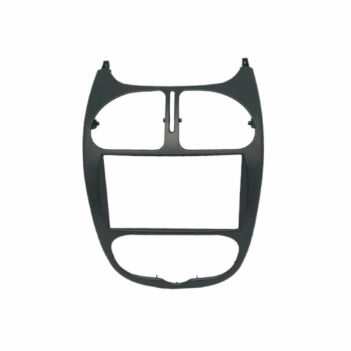 Moldura 2 Din Fiamon Peugeot 206 2004/2008 Grafite