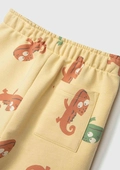 Shorts Moletom Estampado Camaleão Hering - Masculino
