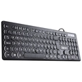 Teclado VINIK Usb Multimidia Slim Chocolate Teclas Redondas Led Branco 1.8m - TC200