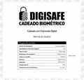 Cadeado com biometria DIGISAFE - Modelo DP-SY51