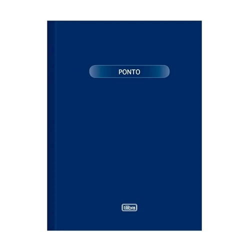 Livro Ponto Capa Dura Azul 160 folhas Pequeno Tilibra