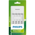 Carregador de Pilhas Philips Aa/aaa Via Micro-usb - Scb3400nb/59