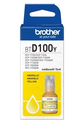 Refil De Tinta Brother Amarelo 5k - Btd100y