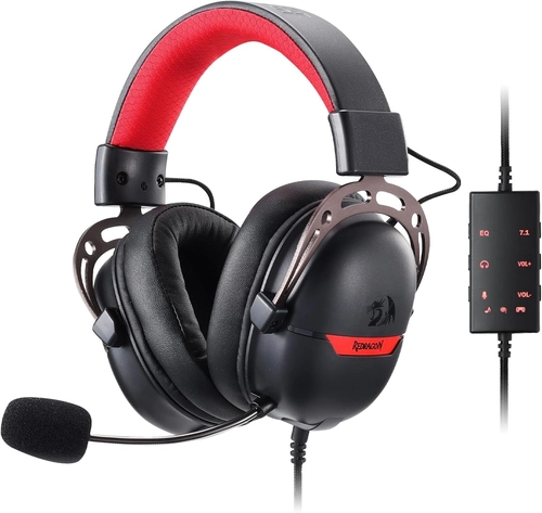 Headset Gamer Redragon Aurora, Drivers 40mm, Microfone Flexível, Preto, H376BR