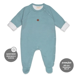 Macacão Manga Longa Forrado Soft - Verde