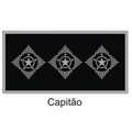 Divisa de Gola Capitão (Emborrachado) PM