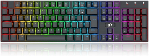 Teclado Gamer Redragon Devarajas RGB  USB Tipo-C (PT-BROWN) - K556RGB
