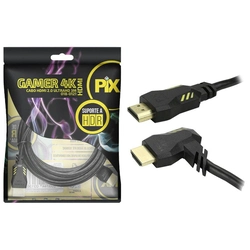 Cabo HDMI 4K Gamer UltraHD 3 Metros Plug 90 PIX - 018-0121