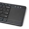 Teclado C3TECH Sem Fio Touchpad Preto - K-WT100BK